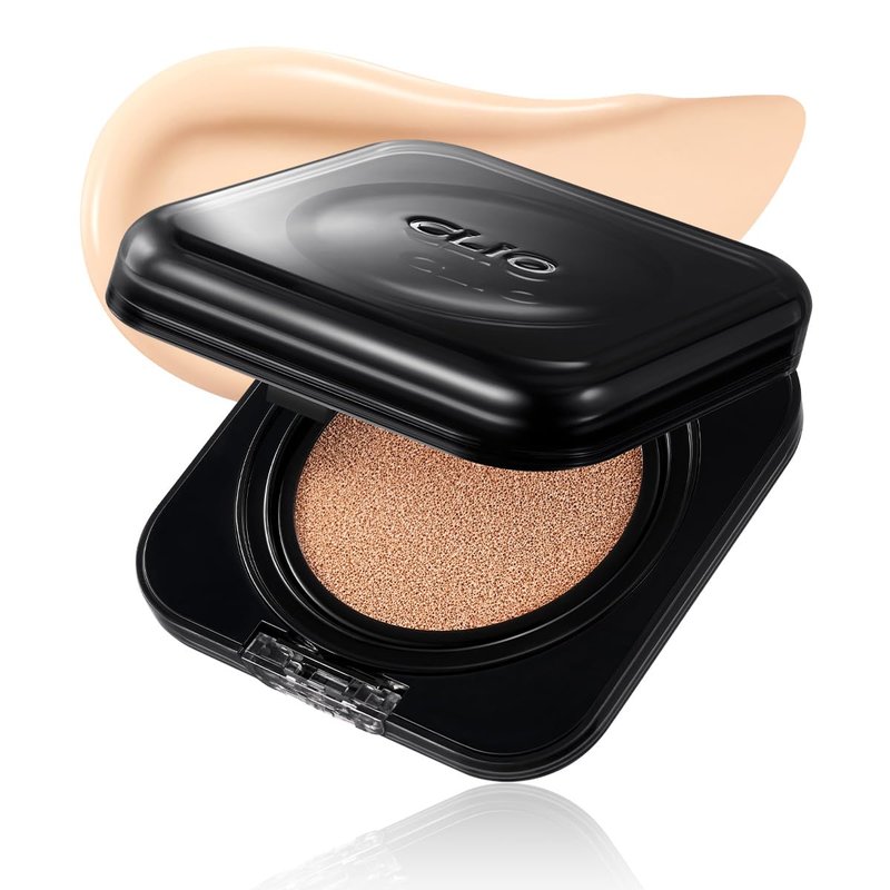 CLIO Kill Cover Founwear Cushion Foundation, Flawless Full Coverage with Matte Finish, Covering Pigmentation and Blemish, Long-Lasting, Creamy Lightweight Texture, Korean Cushion (21N LINEN)
