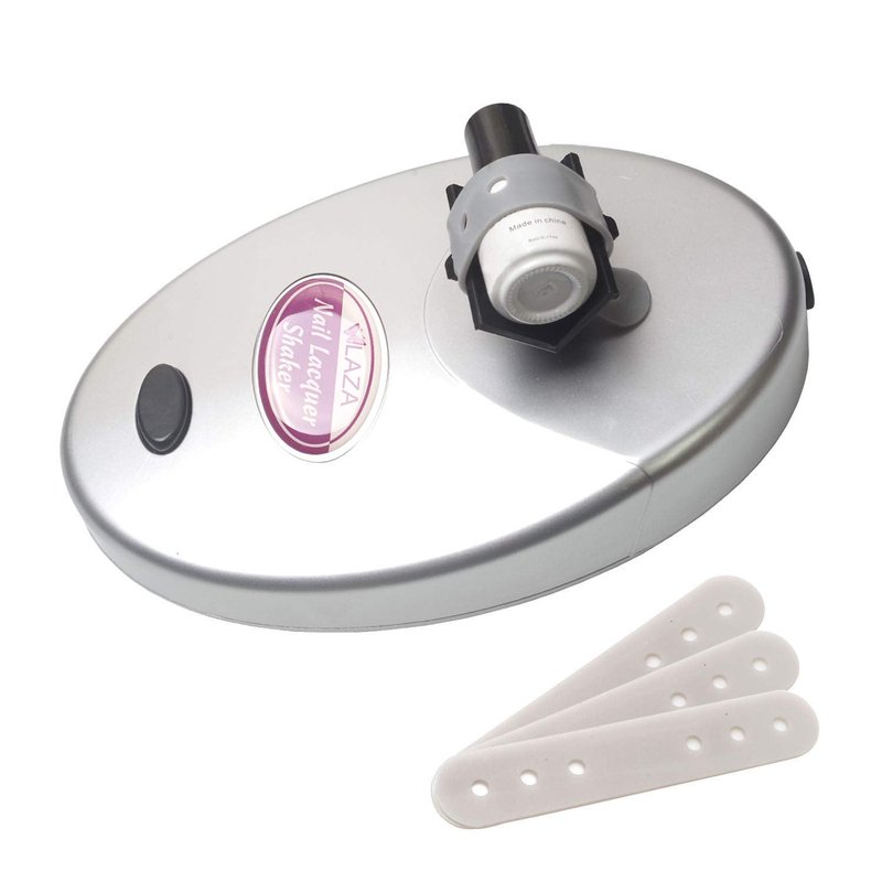 Laza Nail Lacquer Shaker Nails Gel Polish Varnish Adjustable Bottle Shaking Machine Shake Evenly Tools for Nails Art - Sliver
