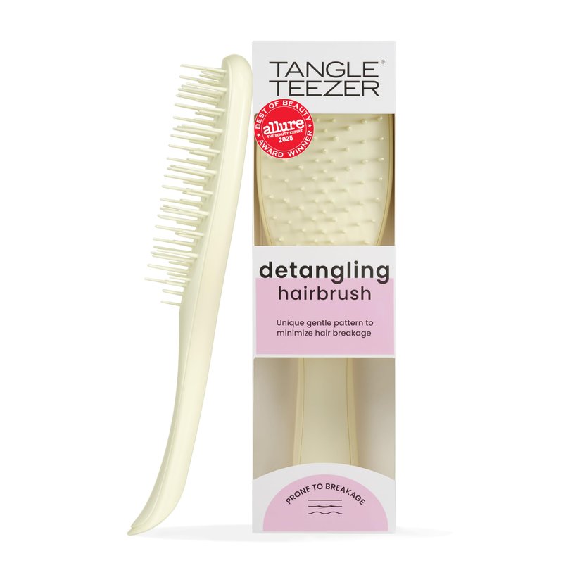 Tangle Teezer Extra Gentle Detangler Hair Brush, with Fewer Bristles for Gentle & Effective Detangling to Minimize Hair Loss & Breakage, Chamomile Yellow