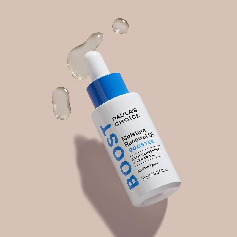 Paula's Choice BOOST Moisture Renewal Oil Booster, Ceramides & Argan Oil Serum for Redness Relief, Dry Skin, 0.67 Ounce