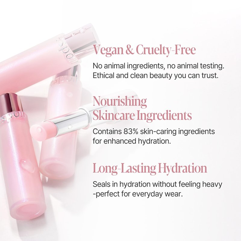 Espoir Bare Glow Lip Balm #5 Pinch Rose | Natural Sheer Color Moisturizing Lipstick, Comfortable Finish, Nourishing & Long-lasting Hydration, Cruelty-Free, Korean Makeup, 0.1 oz.