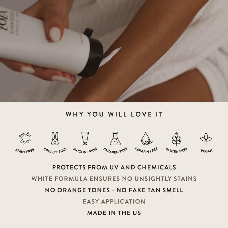 LALOLA Sunkissed Hydrating Self Tanning Lotion, Gluten Free, Vegan + Cruelty Free Self Tanner, Luxurious Sunless Tanner with Antioxidants, natural, organic, non toxic, Best
