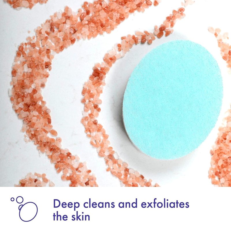 Buf-Puf Body Sponge, Bath Sponge, Dermatologist Developed, Cleanses Skin of Dirt, and Excess Oil, Reusable, Exfoliating, 5 Count
