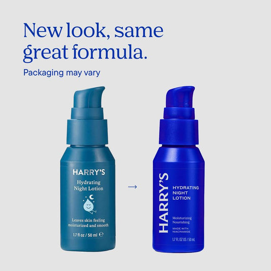 Harry's Hydrating Night Lotion, Night Moisturizer for Face, Lightweight 1.7 Fl Oz, 2 Pack