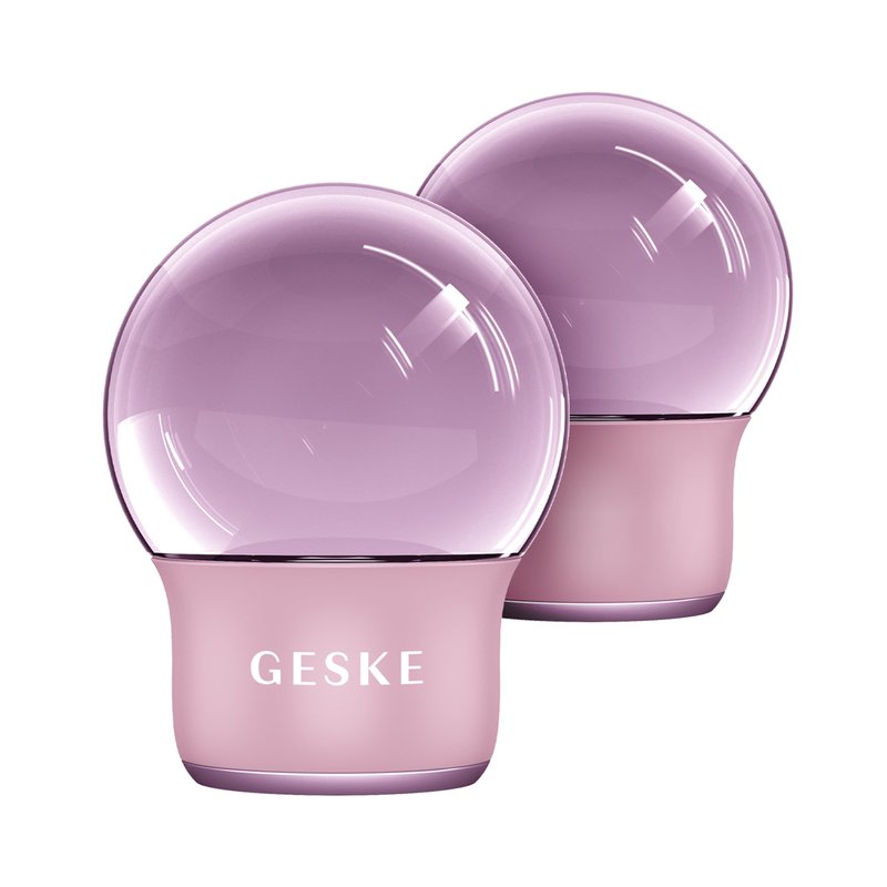 GESKE SmartAppGuided™ Cool & Warm Face & Body Massager | 7 in 1 | Multifunctional Massager | Face & Body | Battery-free Cooling & Warming | Firms, Relaxes & De-Puffs Skin | Globular Design