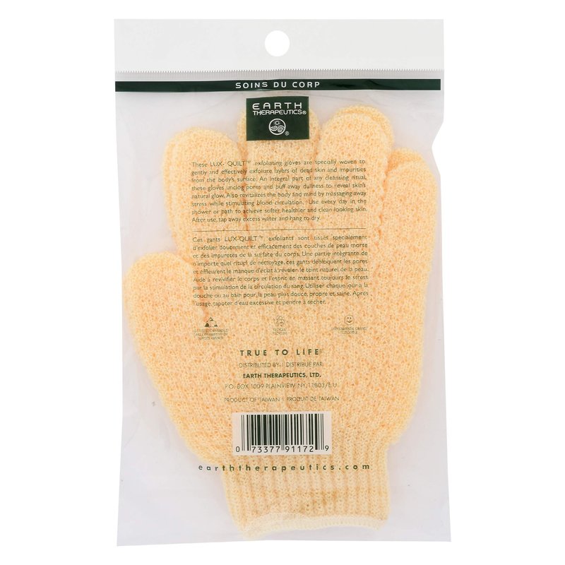 Earth Therapeutics Exfoliating Hydro Gloves, Natural