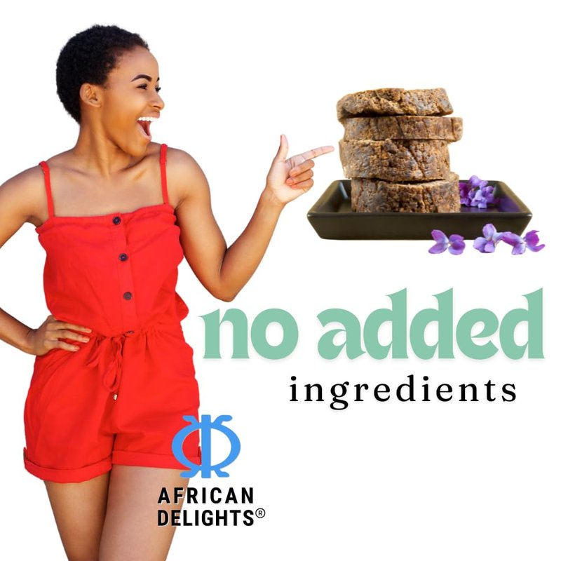 African Delights Herbal Black Soap Bar, Traditional Ghanaian Soap for Face & Body, Natural Skin Cleanser, Gentle Exfoliation, Ancient Recipe 17.64 oz (Pack of 1)
