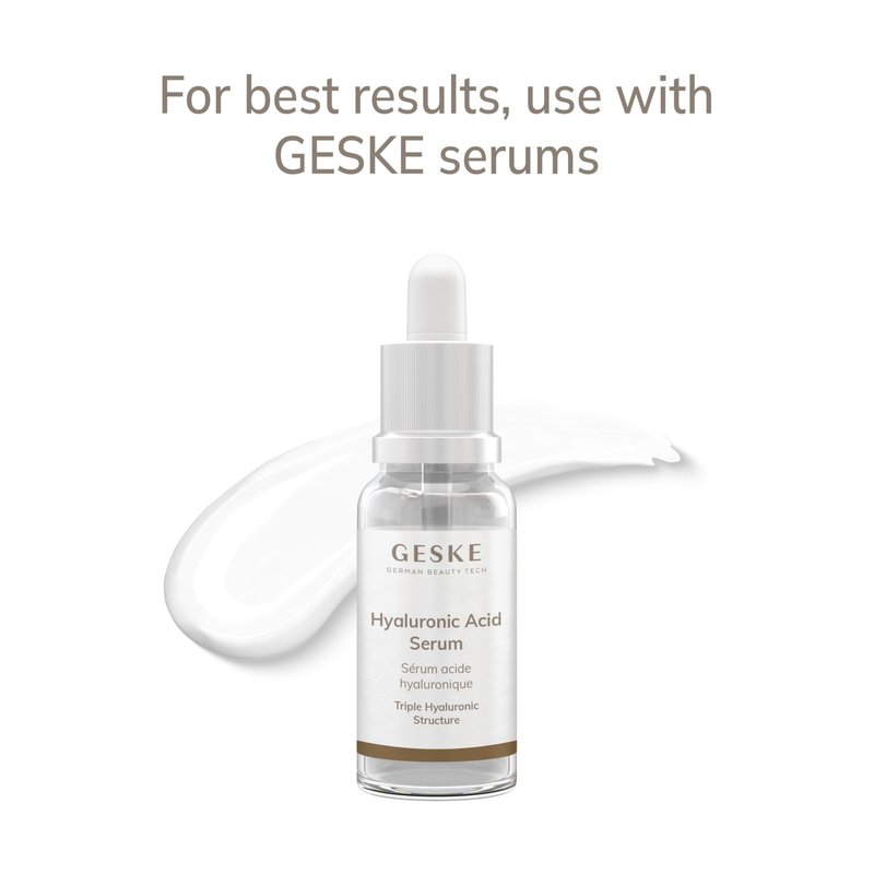 GESKE SmartAppGuided™ Cool & Warm Face & Body Massager | 7 in 1 | Multifunctional Massager | Face & Body | Battery-free Cooling & Warming | Firms, Relaxes & De-Puffs Skin | Globular Design