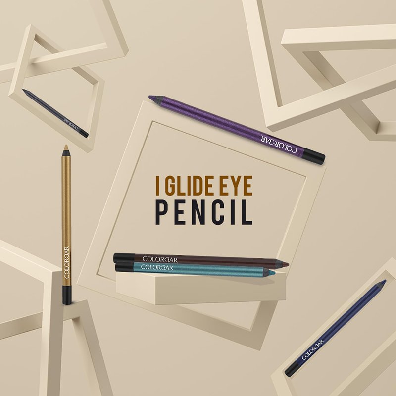 Colorbar I-Glide Eye Pencil - Long Lasting Eyeliner Pencil - Waterproof and Smudge-Proof - Black - 006 Blackout - 0.03 oz