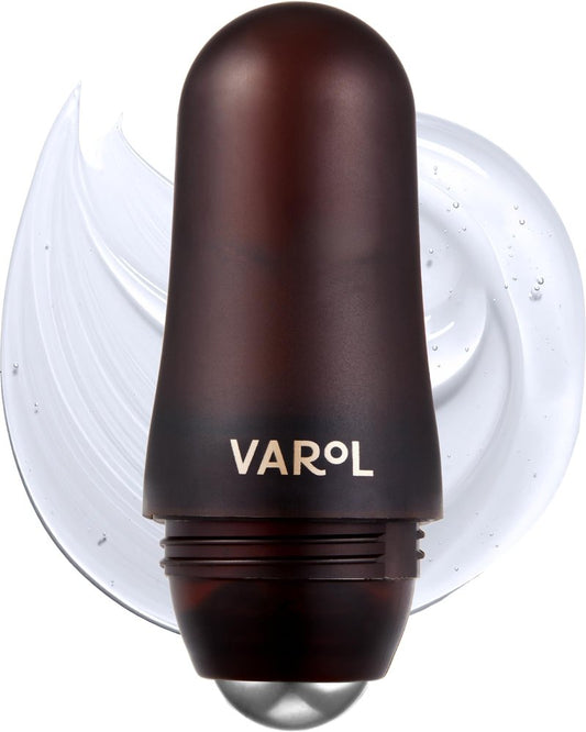 VAROL Ice Roll Serum for Face, Puffy Eyes, Under Eye Bags - Bakuchiol & Collagen for Wrinkles, Anti Aging, Cooling Ice Roller for Puffiness, Redness, Dark Circles - Korean Skin Care, 1.69 Fl Oz