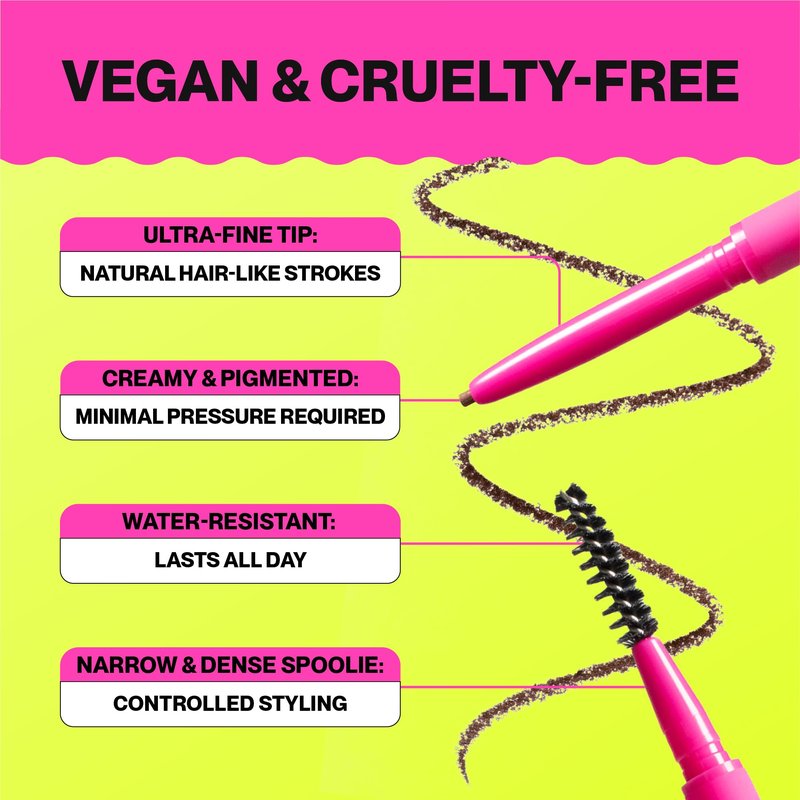 Loungeface Brow Pencil - Fine Tip, Smooth & Creamy, Long Wearing, Water Resistant - Buildable Looks From Natural to Bold Eyebrows - Vegan & Cruelty Free Women's Beauty, Eyebrow Filler Makeup (Taupe)