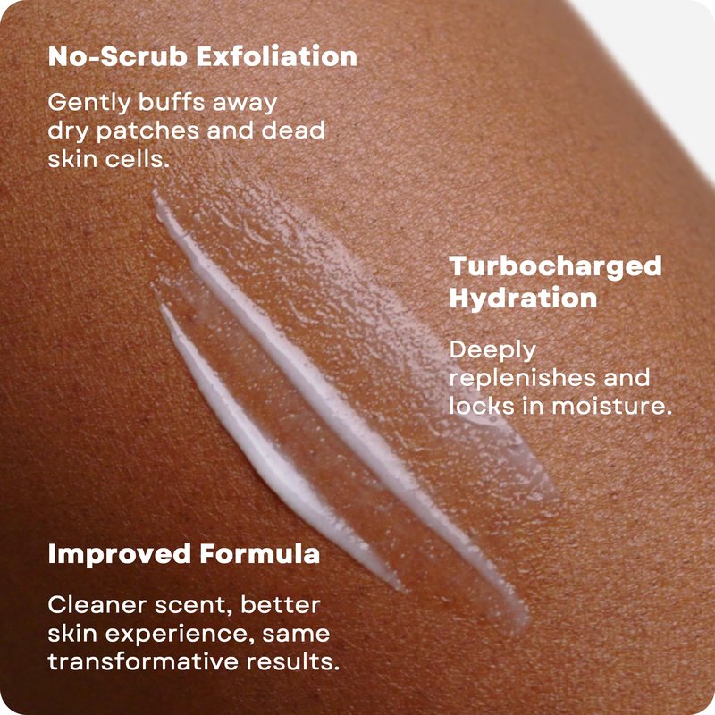 AmLactin Daily Nourish Therapeutic Body Lotion for Dry Skin - No-Scrub Exfoliator and Moisturizer 12% Lactic Acid Lotion, 14.1 oz (Packaging May Vary)